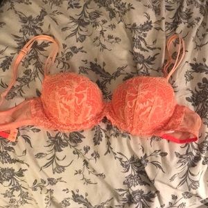Orange lace floral